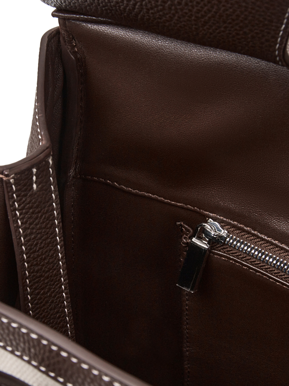 Сумка JECKY канва шоколадного цвета