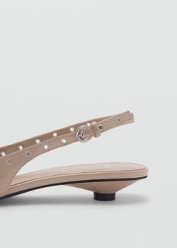 Туфли на каблуке kitten с перфорацией