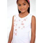 Одежда для тенниса Девочки, Майка POIVRE BLANC SLEEVELESS .