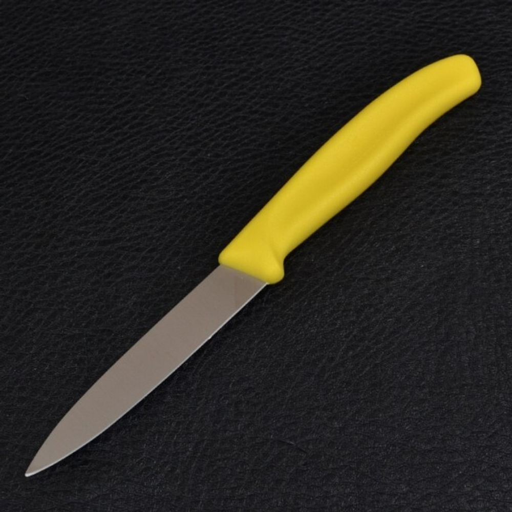 Нож для очистки овощей, лезвие 10 см, желтый, Victorinox