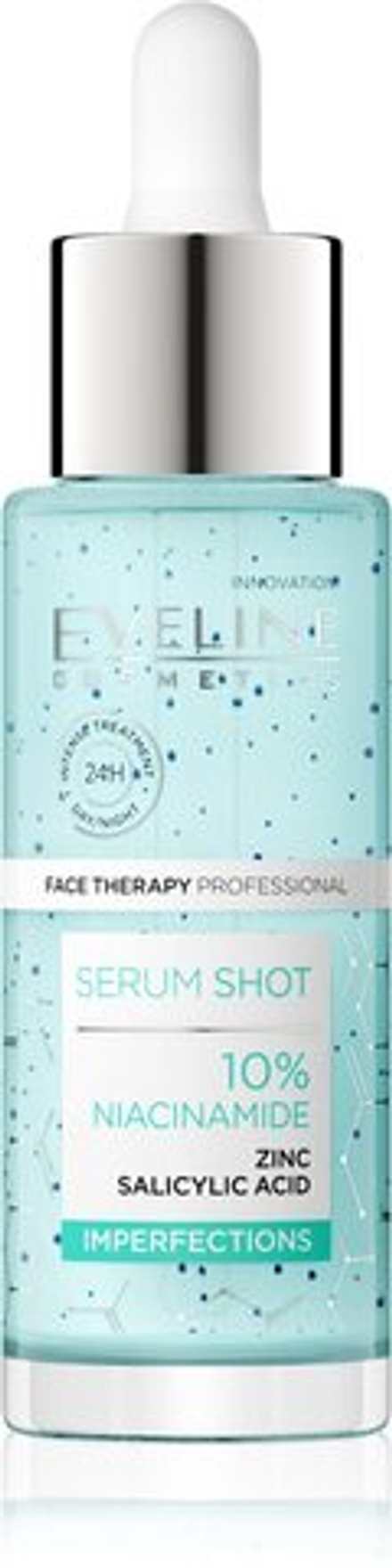 Eveline Cosmetics Serum Shot 10% Niacinamide - сыворотка для лица для жирной и проблемной кожи /   30  ml  / GTIN 5903416039600