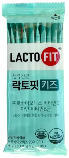 Lacto-Fit Детский коктейль-синбиотик на основе живых лактобактерий - Kids Chong Kun Dang 10 шт*2 гр