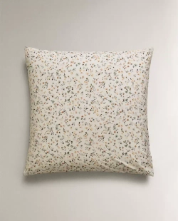 ZARA HOME НАВОЛОЧКА С ЦВЕТОЧНЫМ ПРИНТОМ, ЭКРЮ