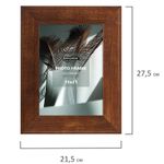 Рамка 15х21 см небьющаяся, багет 40 мм, МДФ, BRAUBERG "Cardinal", цвет красное дерево, 391252