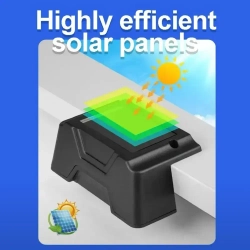 Угловые уличные светильники на солнечной батарее, 4 штуки в комплекте, черный Live home