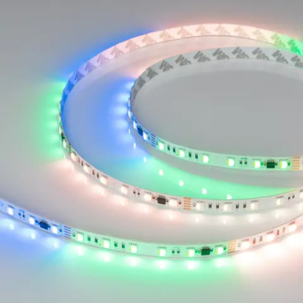 Светодиодная лента DMX-B60-10mm 24V RGBW-PX6 (18 W/m, IP20, 5060, 5m) (Arlight, -) 033449