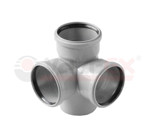 Крестовина двухплоскостная для внутренней канализации ф 110/110/50 правая VALFEX