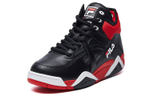 FILA Cage high-top basketball shoes men's black and red