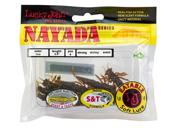 Твистеры съедобные LJ Pro Series NAYADA (4,5 см), цв. PA16, 9 шт.