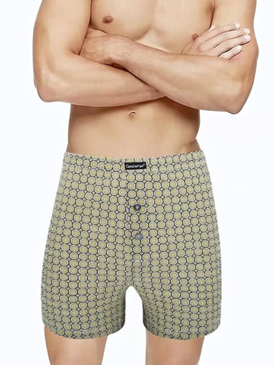 Мужские трусы-боксеры с рисунком в виде сот (Размер: M)