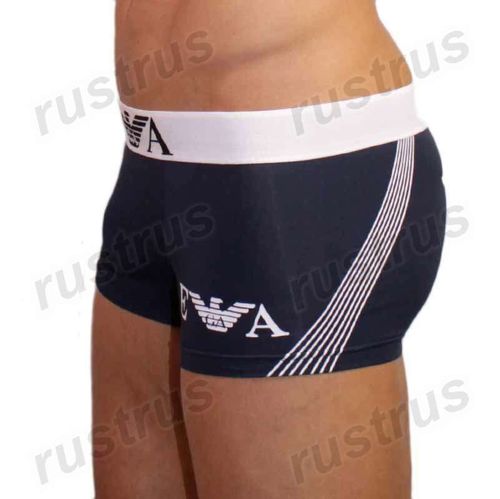 Мужские трусы боксеры синие Emporio Armani