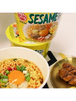 Лапша Ottogi Sesame Ramen со вкусом кунжута 110 г