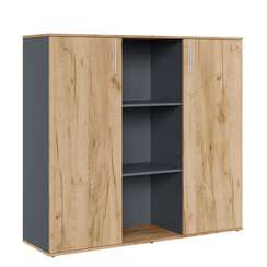 Шкаф средний с распашными дверьми Zion Light 140x42x129