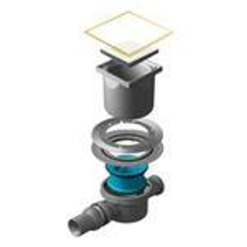 Трап точечный PESTAN Confluo Standard 15Х15 White Glass 2 Gold