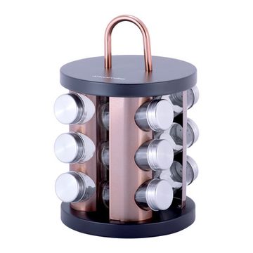 Набор ёмкостей для специй 12 шт. Kamille КМ 7034 на круглой подставке с ручкой