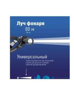 Фонарь налобный аккумуляторный Космос Head3W