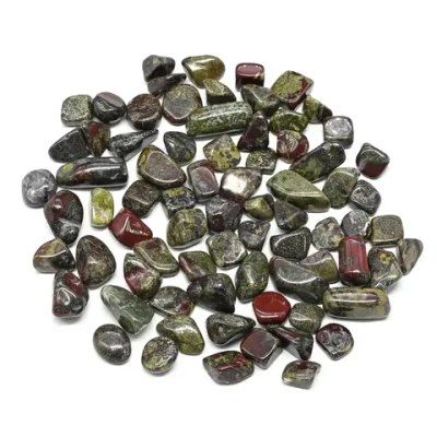 Яшма зеленая галтовка фракция 10-15мм, упаковка 100г