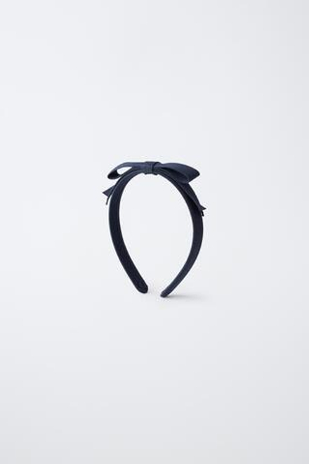 ZARA ОБОДОК С БАНТОМ, МОРСКОЙ СИНИЙ
