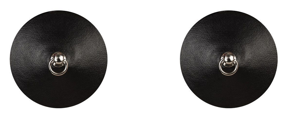 Оригинальные круглые пэстисы с имитацией пирсинга (Цвет: черный)