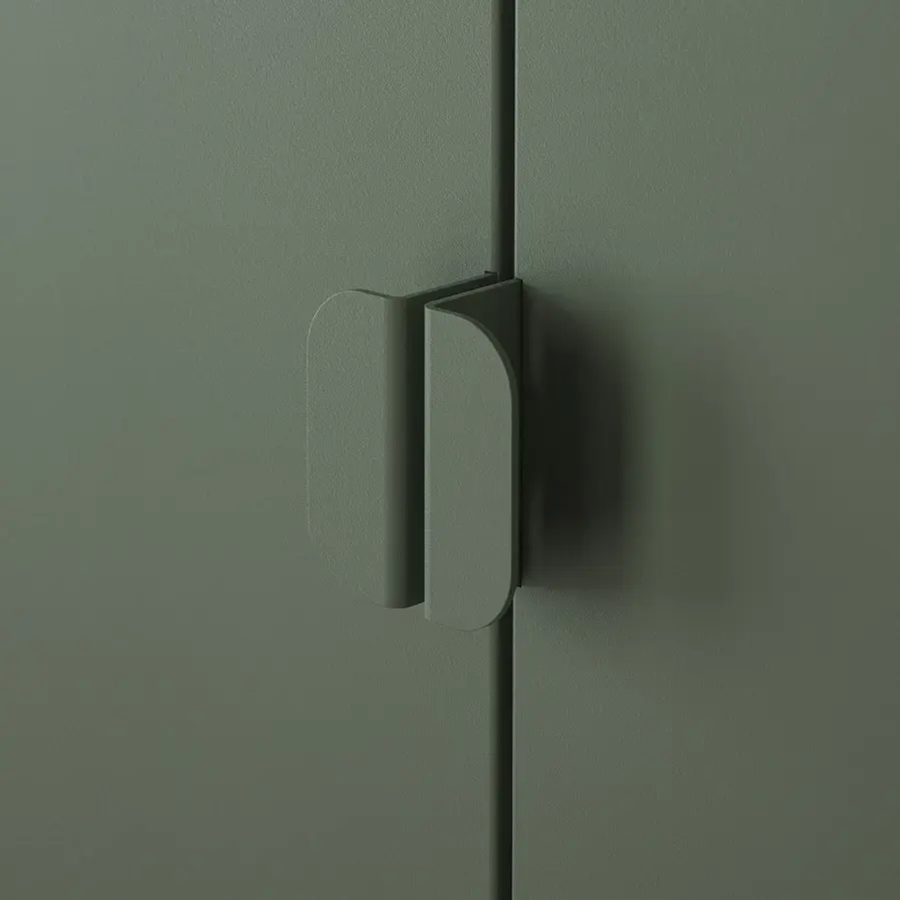 Стеллаж с ящиком - IKEA BROR, 190х40х85 см, серо-зеленый, БРУР ИКЕА