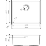 Кухонная мойка Omoikiri Tadzava 54-U/I-LG Ultra