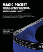 Мужские трусы шорты Atlantic, 1 шт. в уп., хлопок, голубые, MH-1200