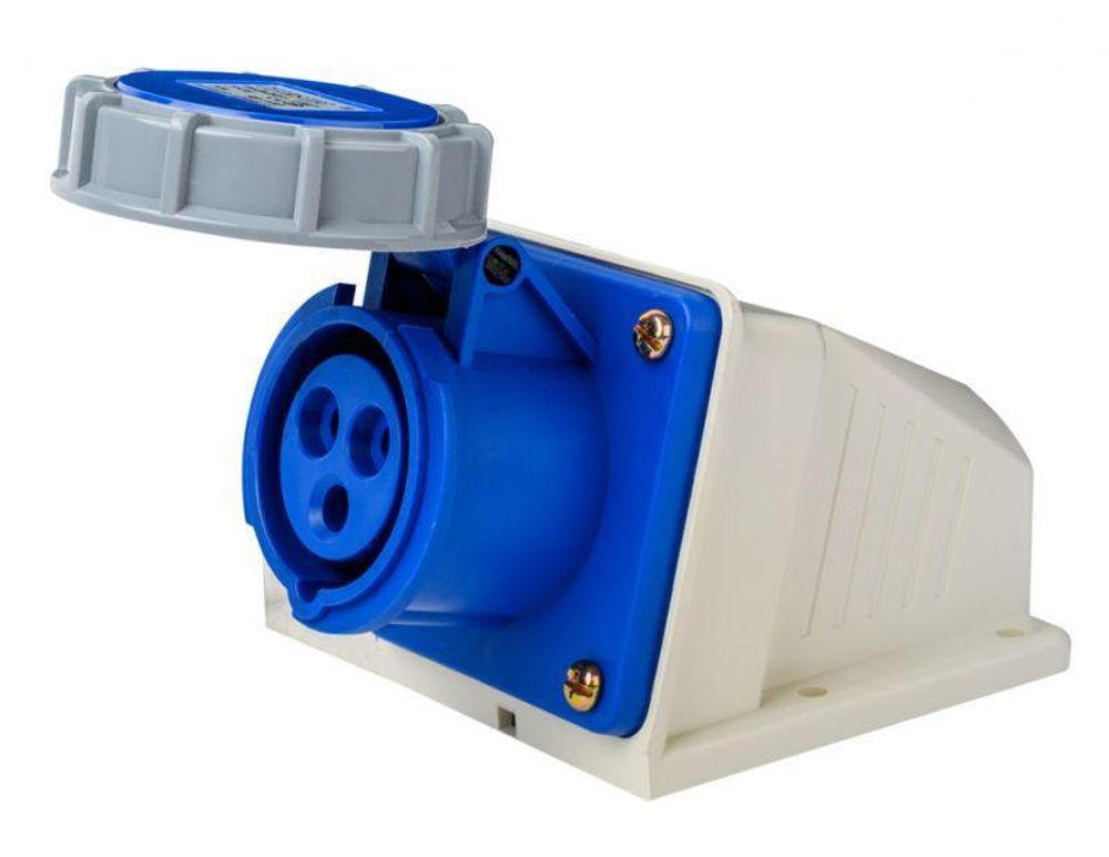 Розетка стационарная 2Р+РЕ 32А 220В IP67 РС-103 DEKraft 26197DEK Розетка стационарная 2Р+РЕ 32А 220В IP67 РС-103 DEKraft 26197DEK