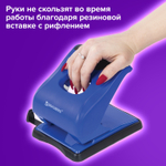 Дырокол BRAUBERG "JET PRO" до 40 листов сине-черный