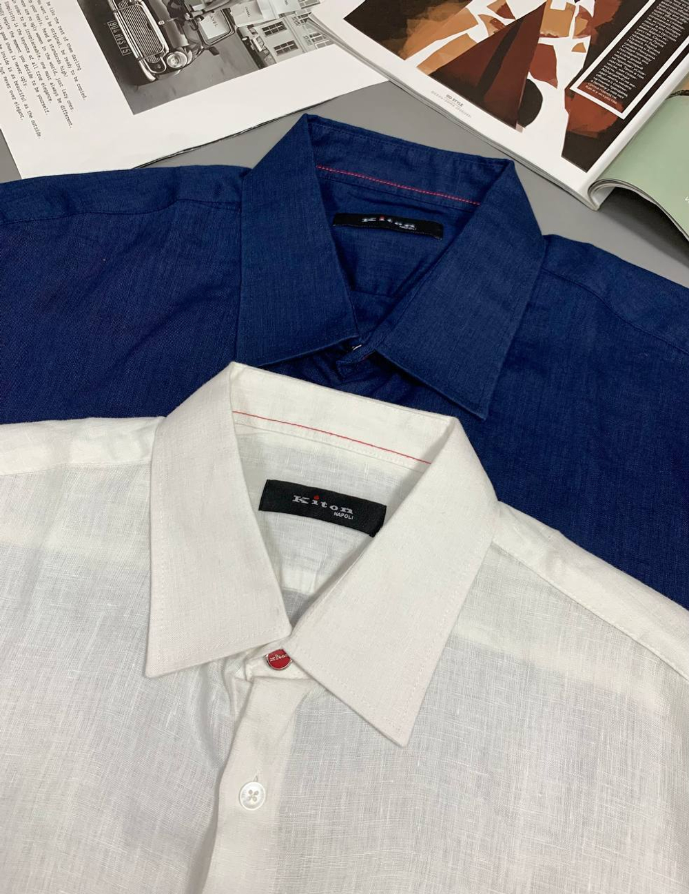 Льняная рубашка Kiton