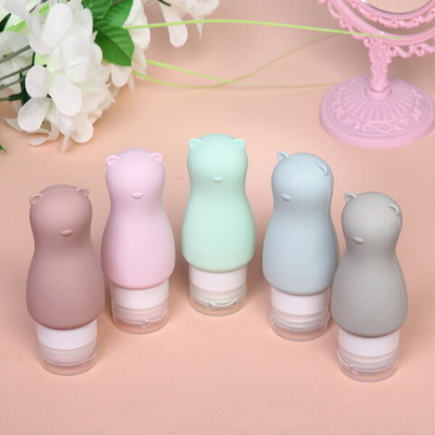 Флакон для хранения косметических средств «Beauty», мишка, цвет в ассортименте, 90мл