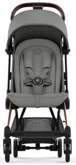 Коляска Cybex Coya Rosegold Frame Cloud G i-Size Magic Black Mirage Grey с дождевиком и бампером