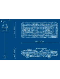 Конструктор Dodge Charger Доминика Торетто 1077 деталей 2338