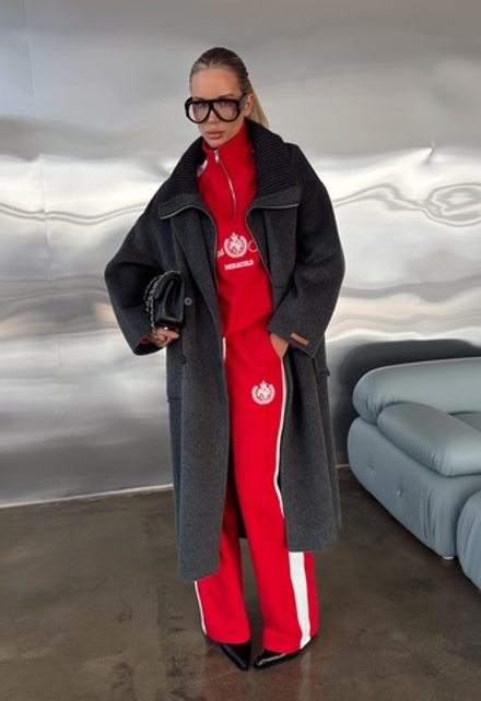 Пальто из шерсти в комплекте с жилетом