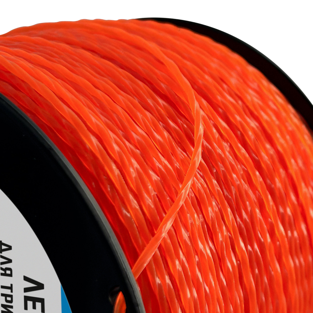 Vertextools Леска для триммера витой квадрат 3 мм vertex (бобина 168 м) YK-222-3-168 .