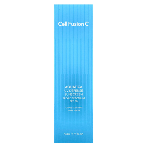 Cell Fusion C, Aquatica UV Defense, солнцезащитное средство для всех типов кожи, SPF 50, 50 мл (1,69 жидк. Унции)