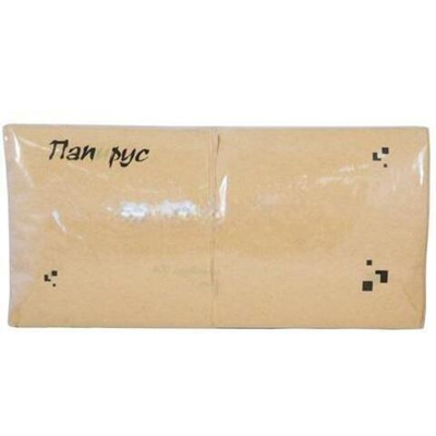 Салфетка 24х24 (1 сл.) 400 "Папирус" крафт (1/18 шт.)