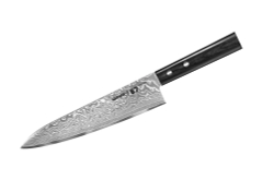 Нож поварской-Шеф 20.8см Samura 67 Damascus черная пакка SD67-0085