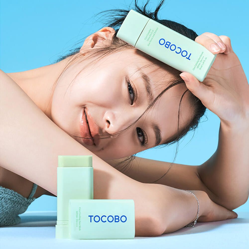 Успокаивающий солнцезащитный стик Tocobo Cica Cooling Sun Stick SPF50+ PA++++