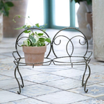 Подставка для цветов настольная "Стульчик" на 2 горшка, металл М0000217