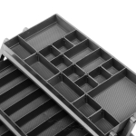 Ящик рыболовный для хранения снастей трехполочный синий