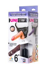 Страпон на трусиках LoveToy UNI Strap 6 с вибрацией 18 см