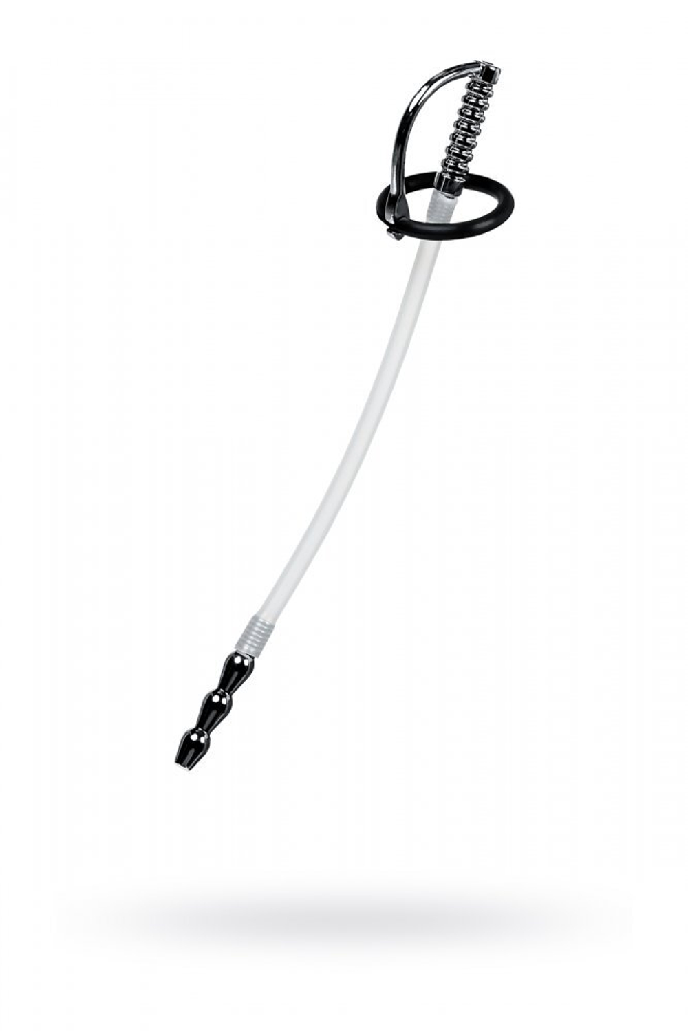 Уретральный катетер силиконовый со сменными фиксирующими кольцами 18 см