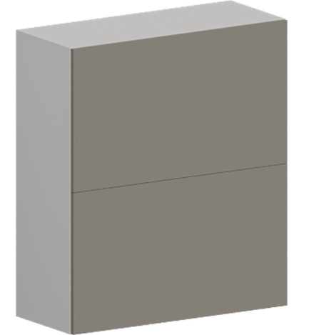 Кухня Модуль ШВГ 802Г Графит / Теплый серый