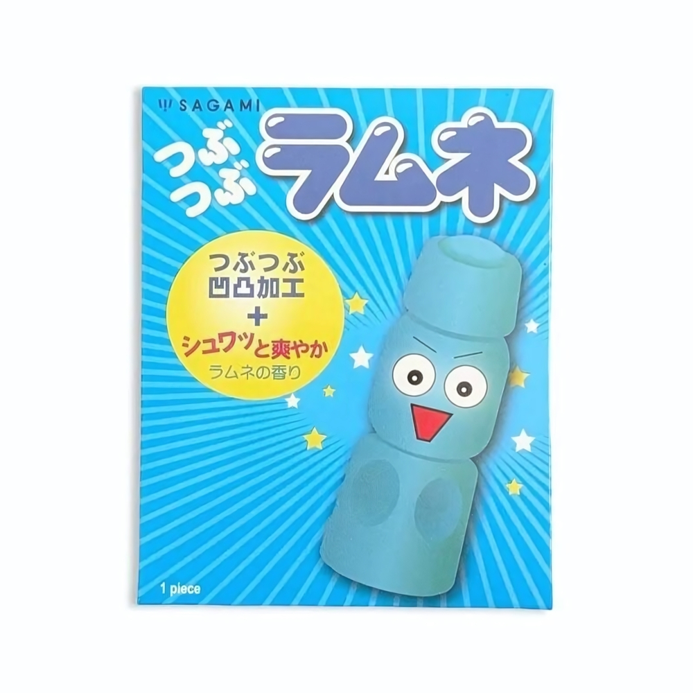 Презерватив Sagami Studded Lemonade с ароматом лимонада - 1 шт.