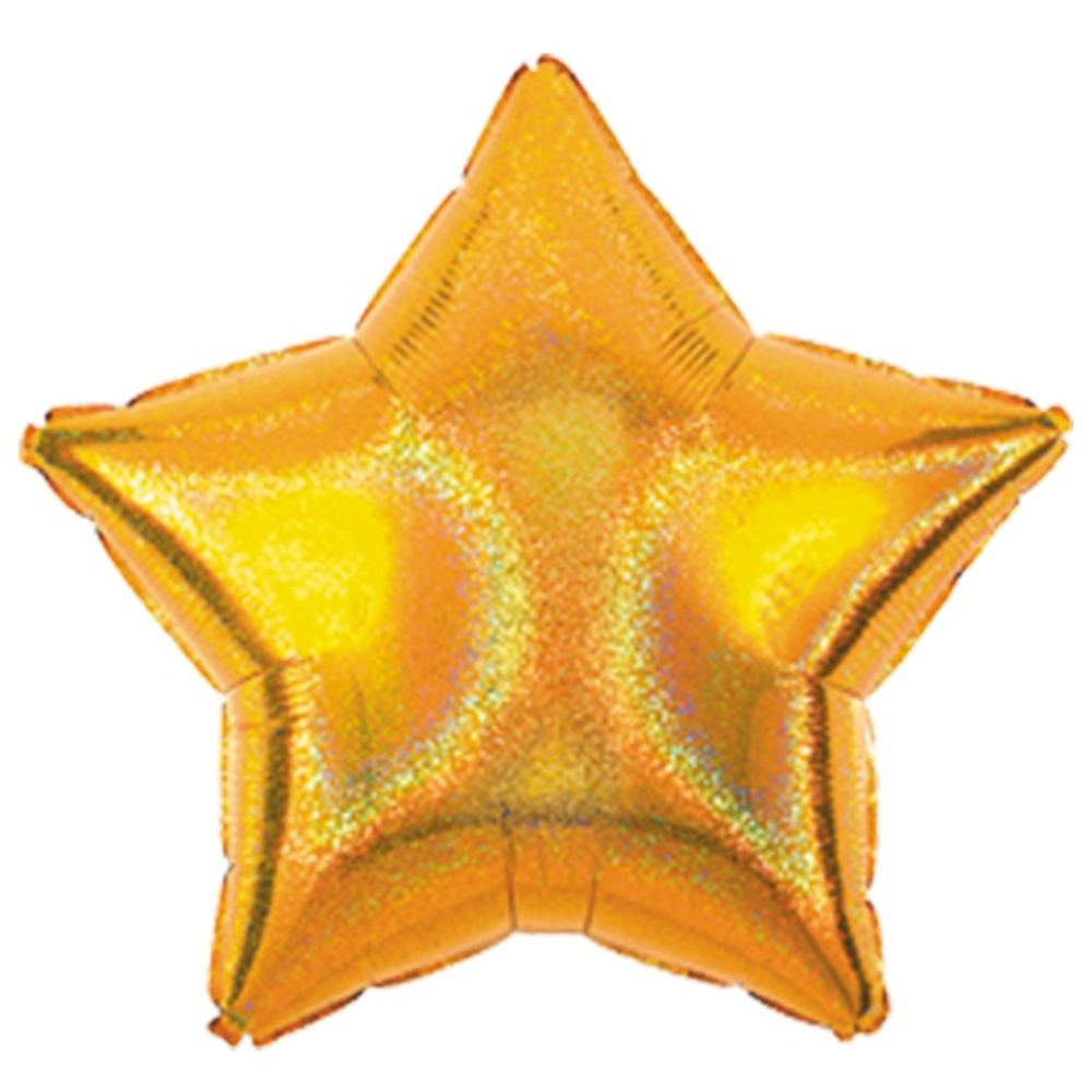 Шар фольгированный Звезда 48 см (Золотой)
