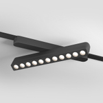 DK5338-BK Светильник для трека Air, серия Grill 4000 со светодиодом, L230*W26*H60мм, 48V DC, 12W, RA?90, 36°, 4000K, IP20, черный, алюминий