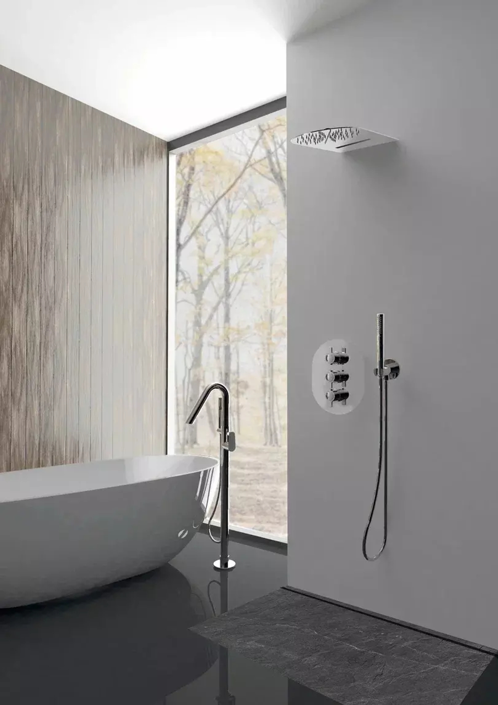 Встраиваемый термостатический смеситель для душа на 3 выхода DRAKO 3327S