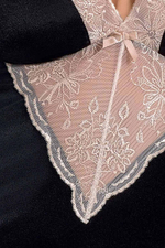 Соблазнительная сорочка с кружевами на лифе Lotus (Размер: XXL-XXXL) (Цвет: кремовый)