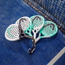 Ракетка для падела HEAD Gravity Pro, 224004, для продвинутых игроков, карбон, бело-серо-бирюзовый