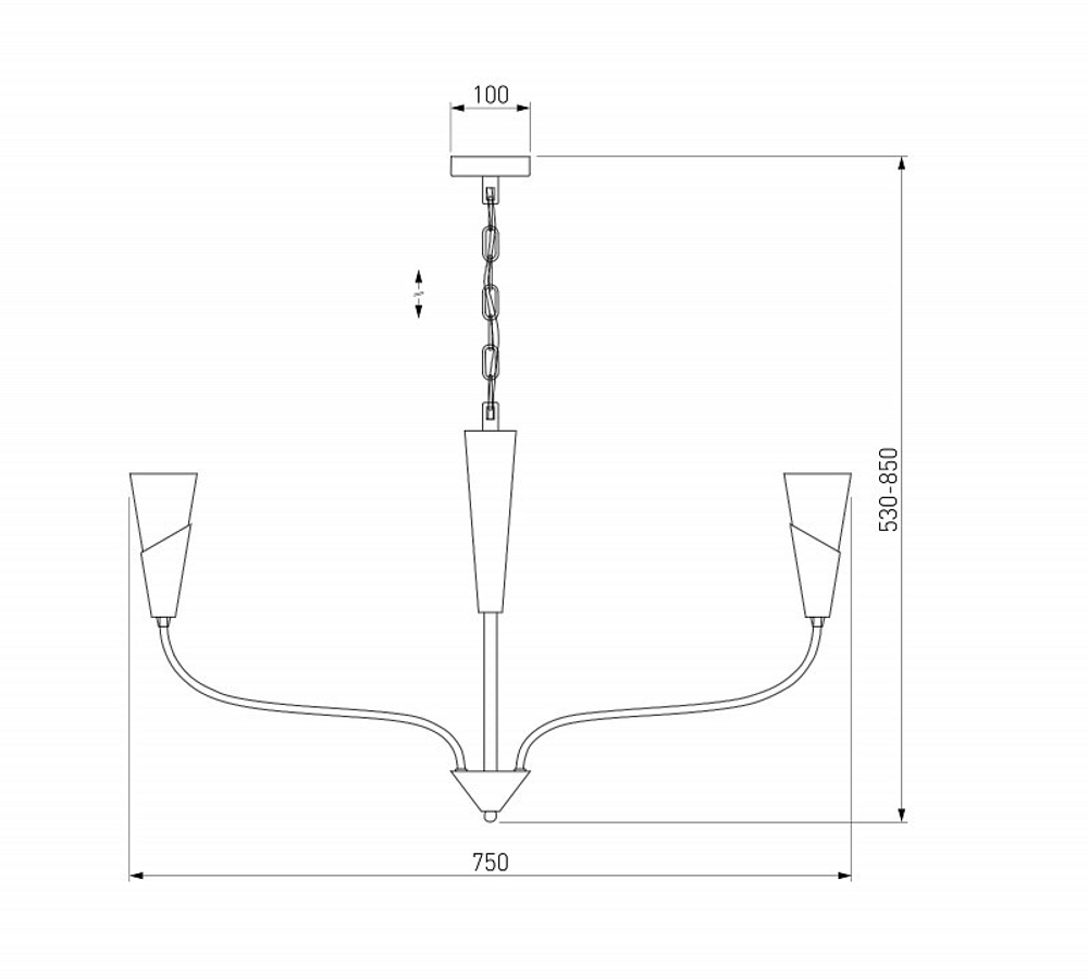 Подвесная люстра Eurosvet Rhyton 60167/6 никель